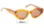 Sunglass Fix Replacement Lenses for Chimi "Just Right" - Elsa Hosk - 52mm Wide 