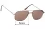 Sunglass Fix Replacement Lenses for Gemini Eyewear GM311 - 54mm Wide 