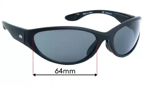Sunglass Fix Replacement Lenses for Gill Classic - 64mm Wide Sunglass Fix Replacement Lenses for Gill Classic - 64mm Wide