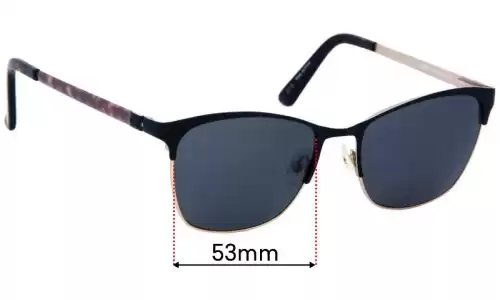 Sunglass Fix Replacement Lenses for Guess GU2498 - 53mm Wide Sunglass Fix Replacement Lenses for Guess GU2498 - 53mm Wide