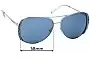 Sunglass Fix Replacement Lenses for Michael Kors MK1082 Chelsea Glam - 58mm Wide 