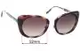 Sunglass Fix Lentes de Repuesto para Michael Kors MK2062 Lisbon - 52mm Wide 
