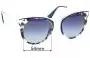 Sunglass Fix Ersatzgläser für Prada SPR66T - 54mm Wide 