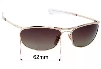 Ray-Ban RB3119M Olympian I Deluxe Ersatzgläser 62mm wide 
