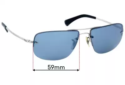 Ray-Ban RB3497 Lentes de Repuesto 59mm wide 