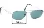 Sunglass Fix Replacement Lenses for Specsavers Benjy - 54mm Wide 