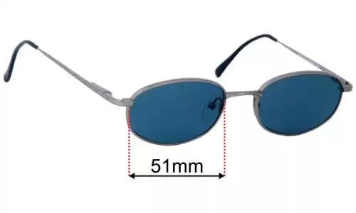 Sunglass Fix Replacement Lenses for Titmus Z87 TMN6 CS60 - 51mm Wide Sunglass Fix Replacement Lenses for Titmus Z87 TMN6 CS60 - 51mm Wide
