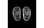 15mm D Shape Push In Nose Pads - Front View 