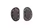 15mm D Shape (Vented) System 3 Nose Pads - Back View   
