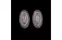 15mm Oval Push In Nose Pads - Front View 