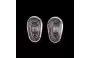 13mm Tear Shaped Screw In Nose Pads - Front View 