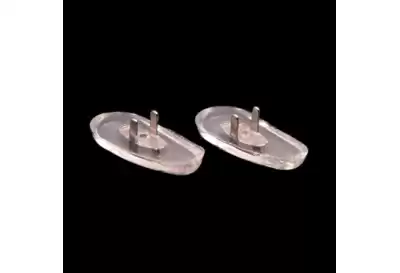 15mm Tear Shaped Clip Silver (Ray Ban) - Nose Pads 