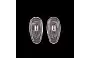 17mm Tear Shaped Push In Nose Pads - Front View 