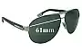 Sunglass Fix Ersatzgläser für Dolce & Gabbana DG2099 - 61mm Wide 