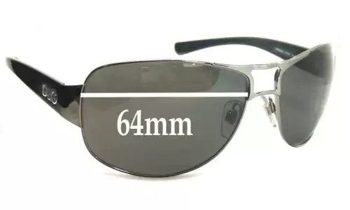 Sunglass Fix Verres de Remplacement pour Dolce & Gabbana DG6056 - 64mm Wide 