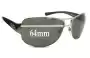 Sunglass Fix Verres de Remplacement pour Dolce & Gabbana DG6056 - 64mm Wide 