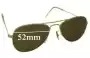 Sunglass Fix Replacement Lenses for Ray-Ban B&L Aviator USA - 52mm Wide 