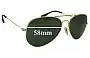 Sunglass Fix Lentes de Repuesto para Ray-Ban B&L RB3025 L Aviator - 58mm Wide 