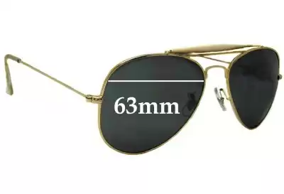 Ray-Ban B&L RB3029 Replacement Lenses 63mm wide 