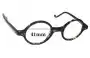 Sunglass Fix Verres de Remplacement pour Allyn Scura Eyewear Farnsworth 046 - 41mm Wide 
