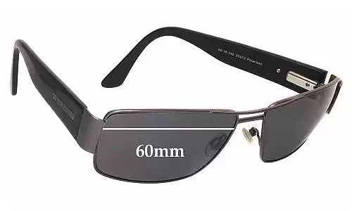 Sunglass Fix Replacement Lenses for Bill Bass Baxter - 60mm Wide 