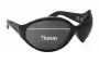 Sunglass Fix Ersatzgläser für Blinde Double Bubbles - 76mm Wide 