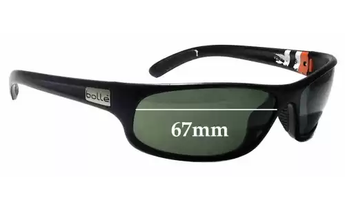 Sunglass Fix Verres de Remplacement pour Bolle Anaconda 11772 - 67mm Wide 