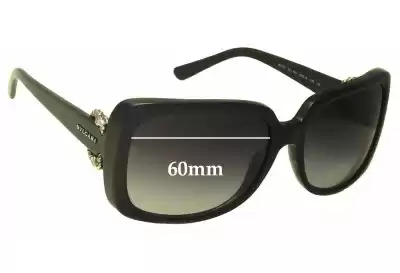 Bvlgari 8076 Replacement Lenses 60mm wide 