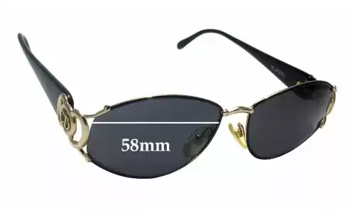 Sunglass Fix Replacement Lenses for Christian Dior 2844 - 58mm Wide Sunglass Fix Replacement Lenses for Christian Dior 2844 - 58mm Wide