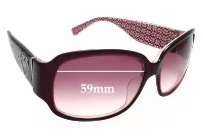 Coach S473A Blair Replacement Lenses 59mm wide 
