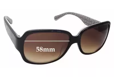Coach S781A Habiba Replacement Lenses 58mm wide 