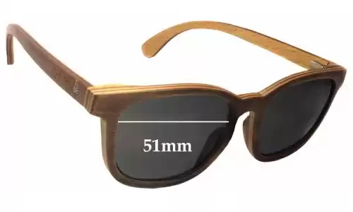 Sunglass Fix Replacement Lenses for Coral Tree Fraser - 51mm Wide Sunglass Fix Replacement Lenses for Coral Tree Fraser - 51mm Wide