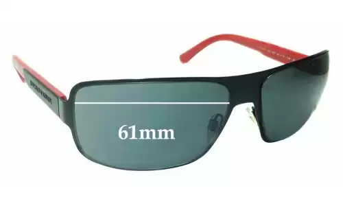 Sunglass Fix Replacement Lenses for Emporio Armani EA2005 - 61mm Wide 