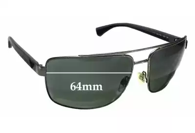 Emporio Armani EA2018 Replacement Lenses 64mm wide 