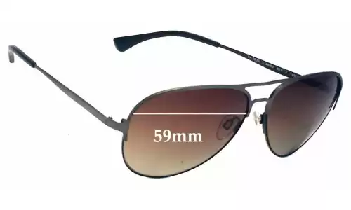 Sunglass Fix Lentes de Repuesto para Emporio Armani EA2032 - 59mm Wide 