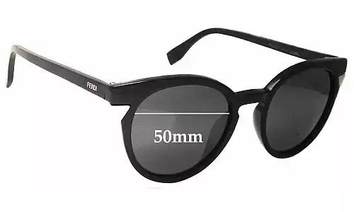 Sunglass Fix Replacement Lenses for Fendi FF 0127 - 50mm Wide 
