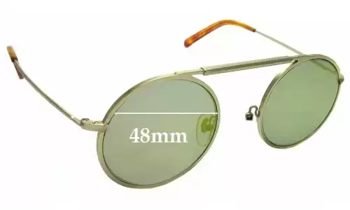 Sunglass Fix Lentes de Repuesto para Han  Kjobenhavn Uncle - 48mm Wide 