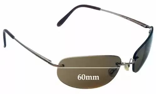 Sunglass Fix Lentes de Repuesto para Mako 9461 - 60mm Wide 