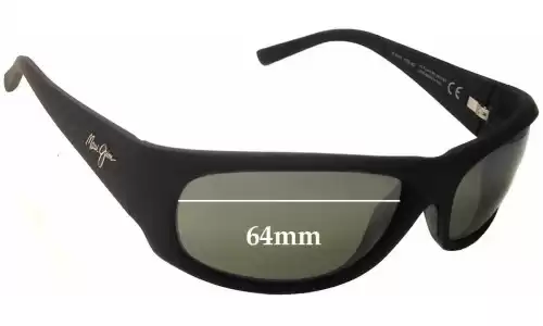 Sunglass Fix Ersatzgläser für Maui Jim MJ281 Ikaika - 64mm Wide 