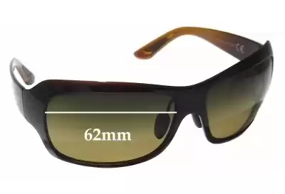 Maui Jim MJ418 Seven Pools Verres de Remplacement 62mm wide 