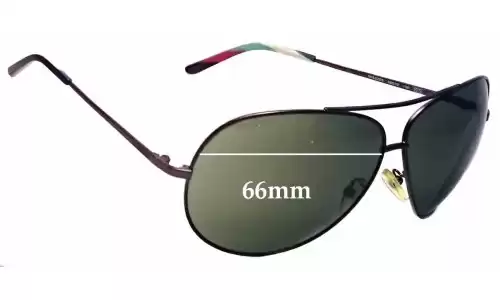 Sunglass Fix Replacement Lenses for Missoni MI55203 - 66mm Wide Sunglass Fix Replacement Lenses for Missoni MI55203 - 66mm Wide