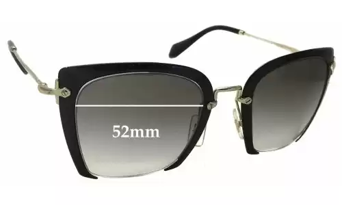 Sunglass Fix Replacement Lenses for Miu Miu SMU52R - 52mm Wide Sunglass Fix Replacement Lenses for Miu Miu SMU52R - 52mm Wide