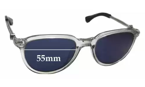 Sunglass Fix Replacement Lenses for Moncler Moncler MC551S - 55mm Wide Sunglass Fix Replacement Lenses for Moncler Moncler MC551S - 55mm Wide