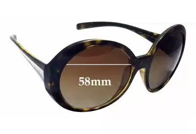 Prada SPR21L Ersatzgläser 58mm wide 