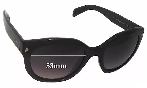 Sunglass Fix Replacement Lenses for Prada SPR12S & PR12SS - 53mm Wide 