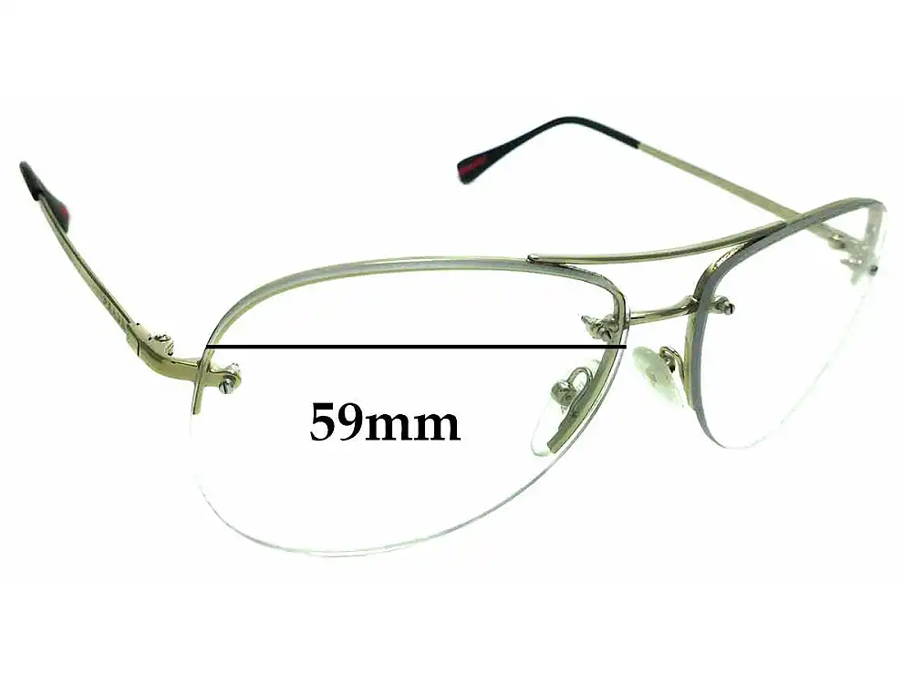 Sunglass Fix Replacement Lenses for Prada SPS50R - 59mm Wide Sunglass Fix Replacement Lenses for Prada SPS50R - 59mm Wide