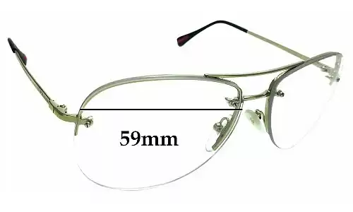 Sunglass Fix Replacement Lenses for Prada SPS50R - 59mm Wide Prada SPS50R Replacement Lenses 59mm wide