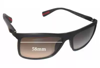 Prada SPS51P Replacement Lenses 58mm wide 