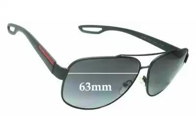 Prada SPS58Q Ersatzgläser 63mm wide 