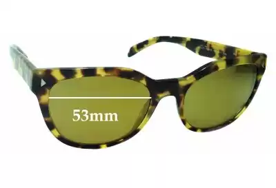 Prada VPR21S Replacement Lenses 53mm wide 